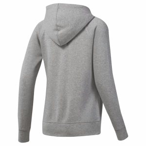 Reebok Training Essentials Full-Zip Kapuzenpullover Damen - Grau - DE 694-GDS